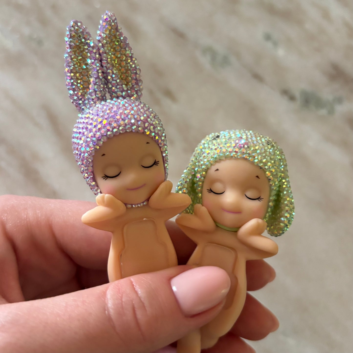 Sparkle Angel - Green Bunny