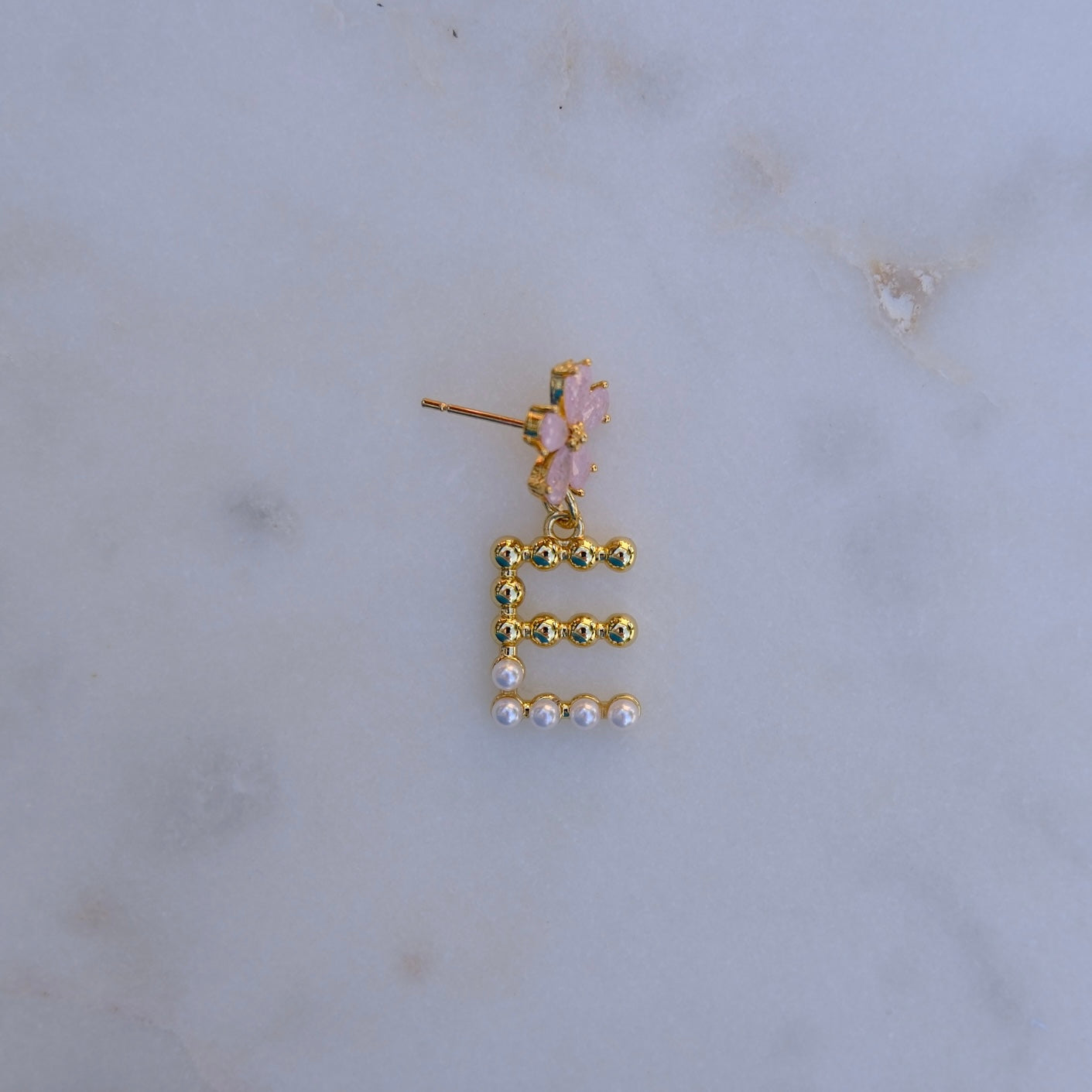 Initial earrings