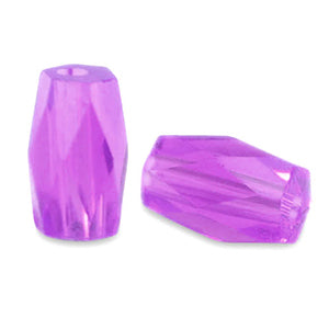 Top Facet kralen tube purple