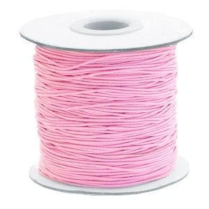 Gekleurd elastisch draad 0.8mm Soft Pink