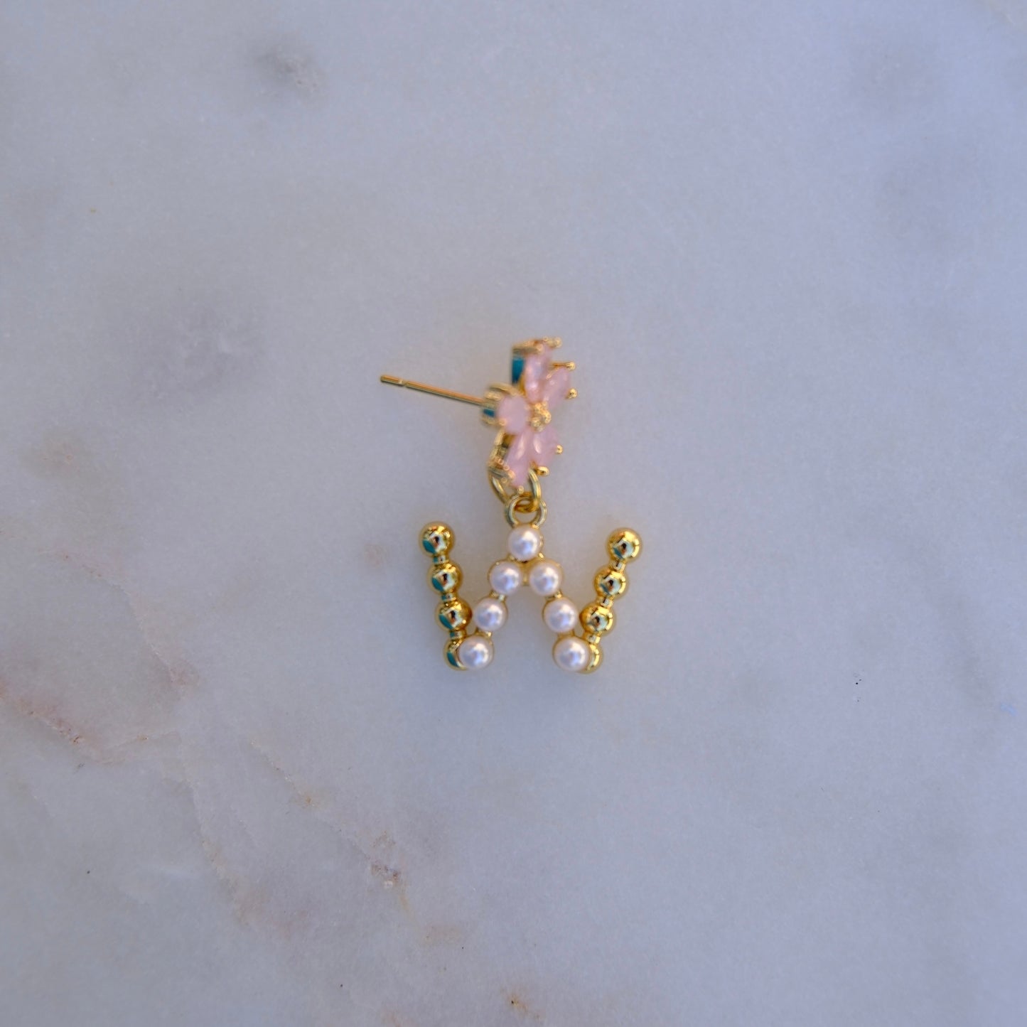 Initial earrings